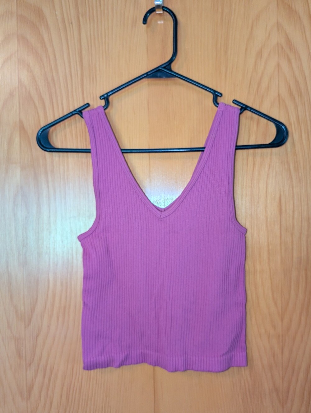 Gerry Weber Ribbed V-Neck Tank Top - Mauve Pink